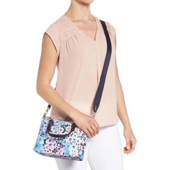 Kate Spade Watson Lane - Daisy Garden Lucie Crossbody Bag - Blue In Multi/gold